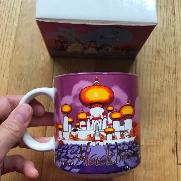 Vtg NIB Mint Walt Disney ALADDIN 1996 Ceramic Mug - Picture 8 of 8